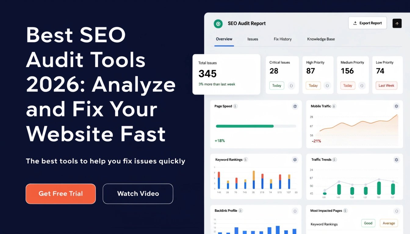 Best SEO Audit Tools in 2026: Analyze and Fix Your Website Fast